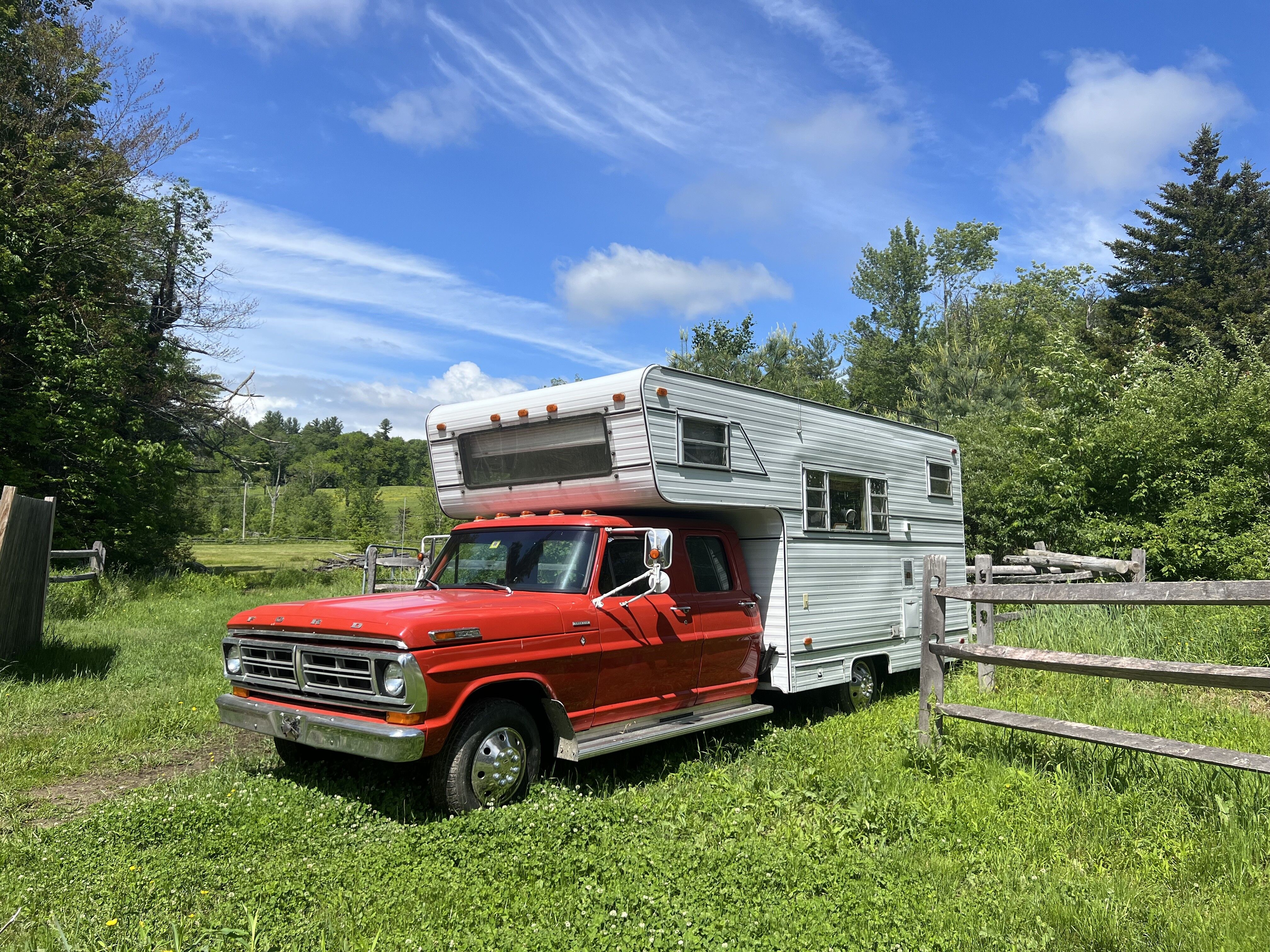 Sold - Vintage RV: 1972 Ford F350 Crew Cab Camper | Hemmings