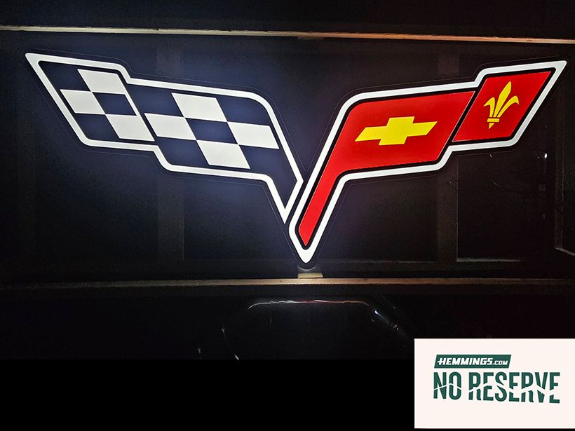 Sold - No-Reserve Chevrolet Corvette LED Sign | Hemmings