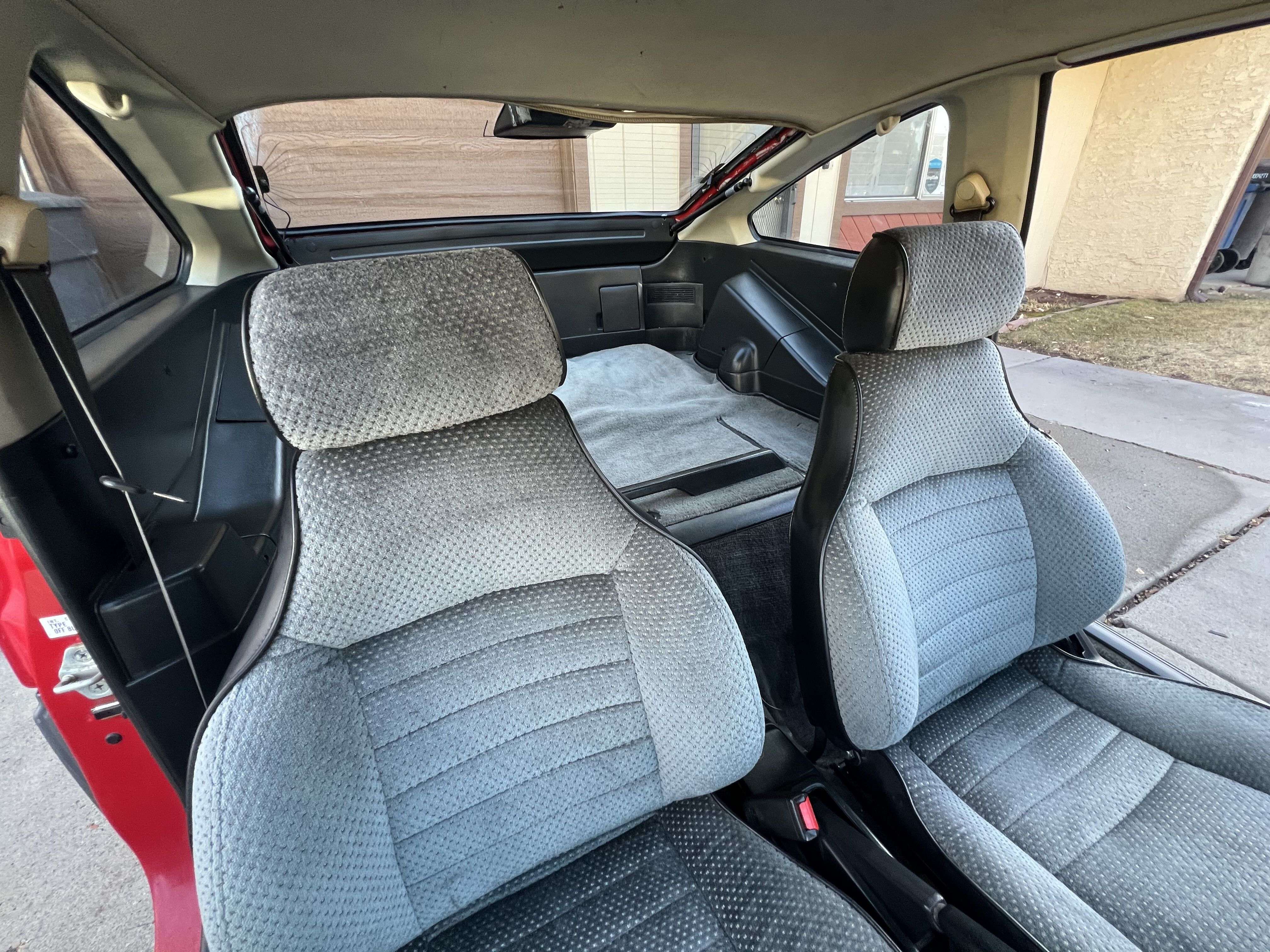 1986 Honda Crx JHMAF5329GS047196 Red Charcoal Grey and Black 1.5-liter SOHC inline-four