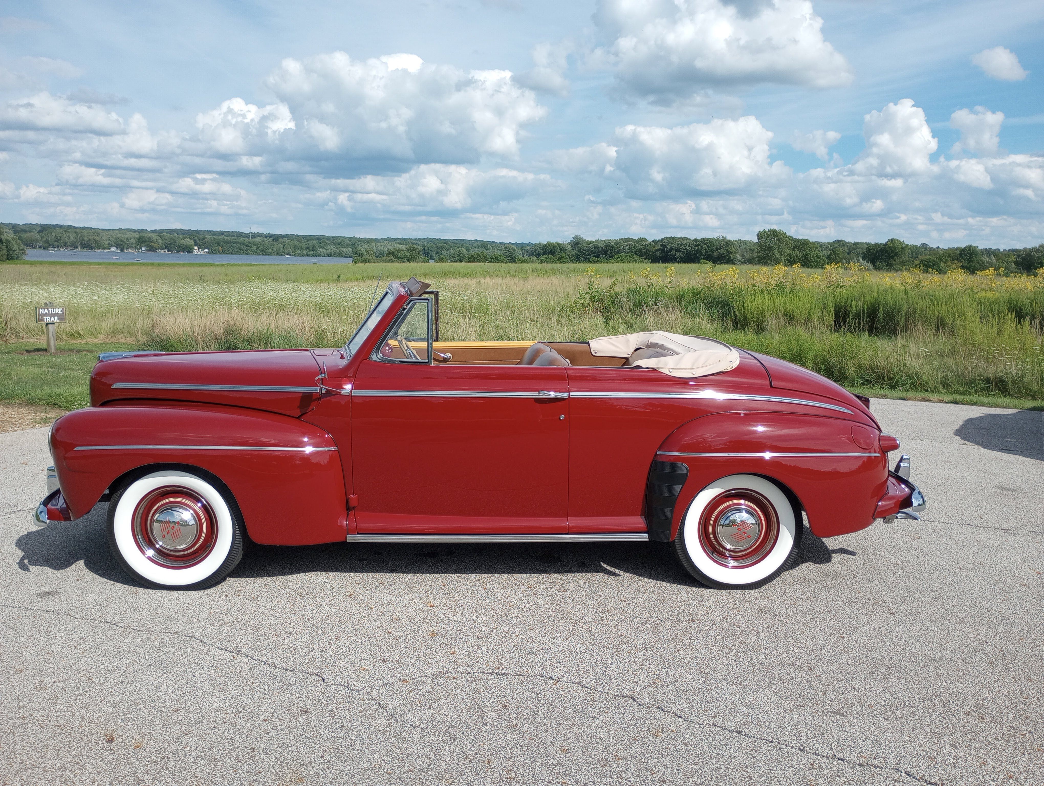 Sold - Previously Restored 1946 Ford Super Deluxe Convertible Club ...