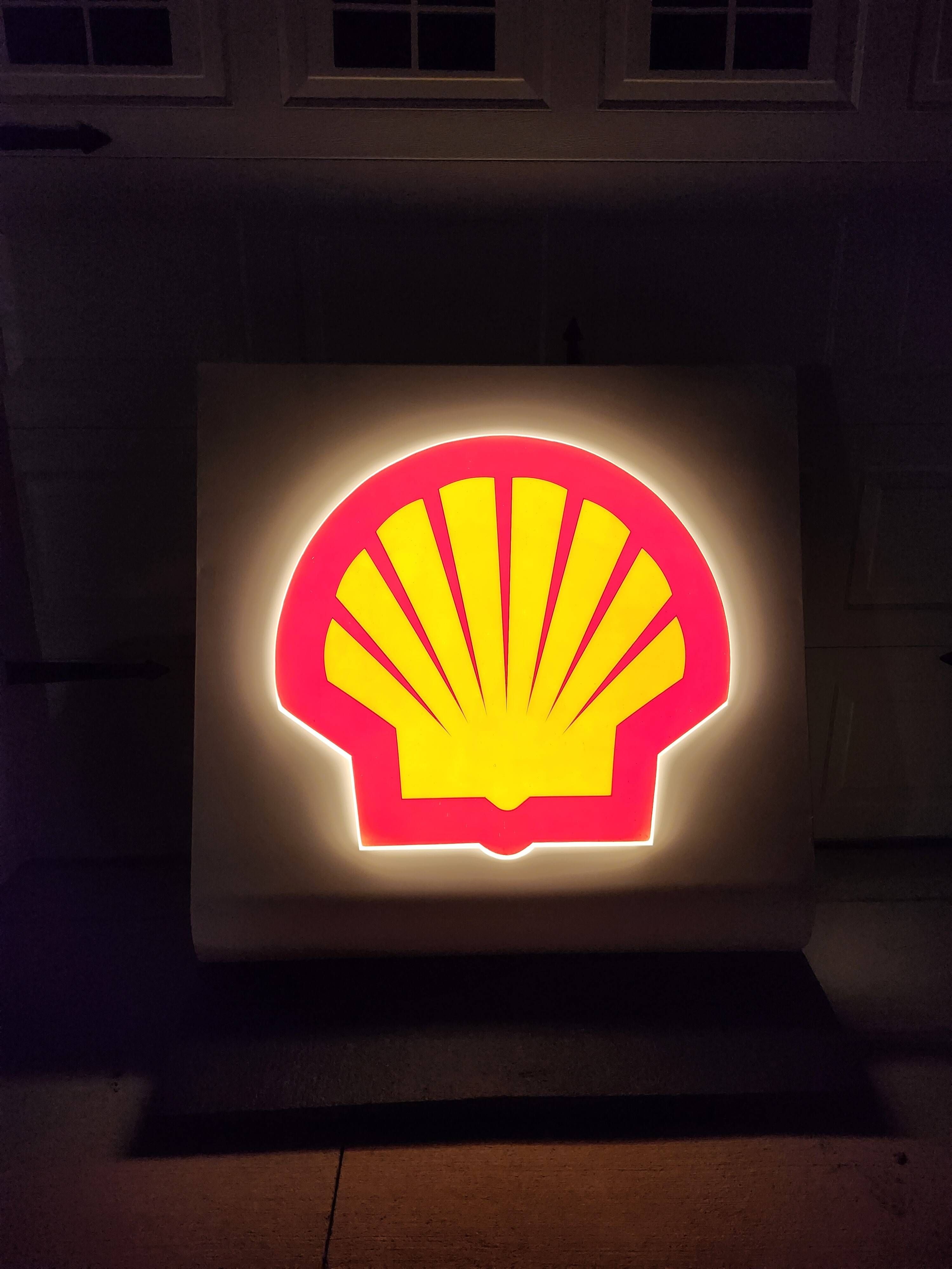 Sold - No-Reserve Shell Backlit LED Sign - Hemmings.com