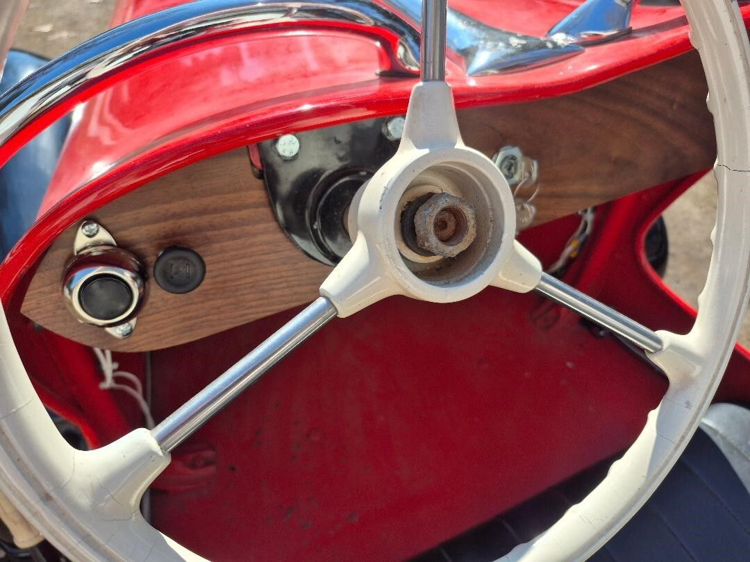 1954 IHLE Schottenring CarConvertible 016 Red and black Black vinyl Kohler 305-cc L-head four-stroke single