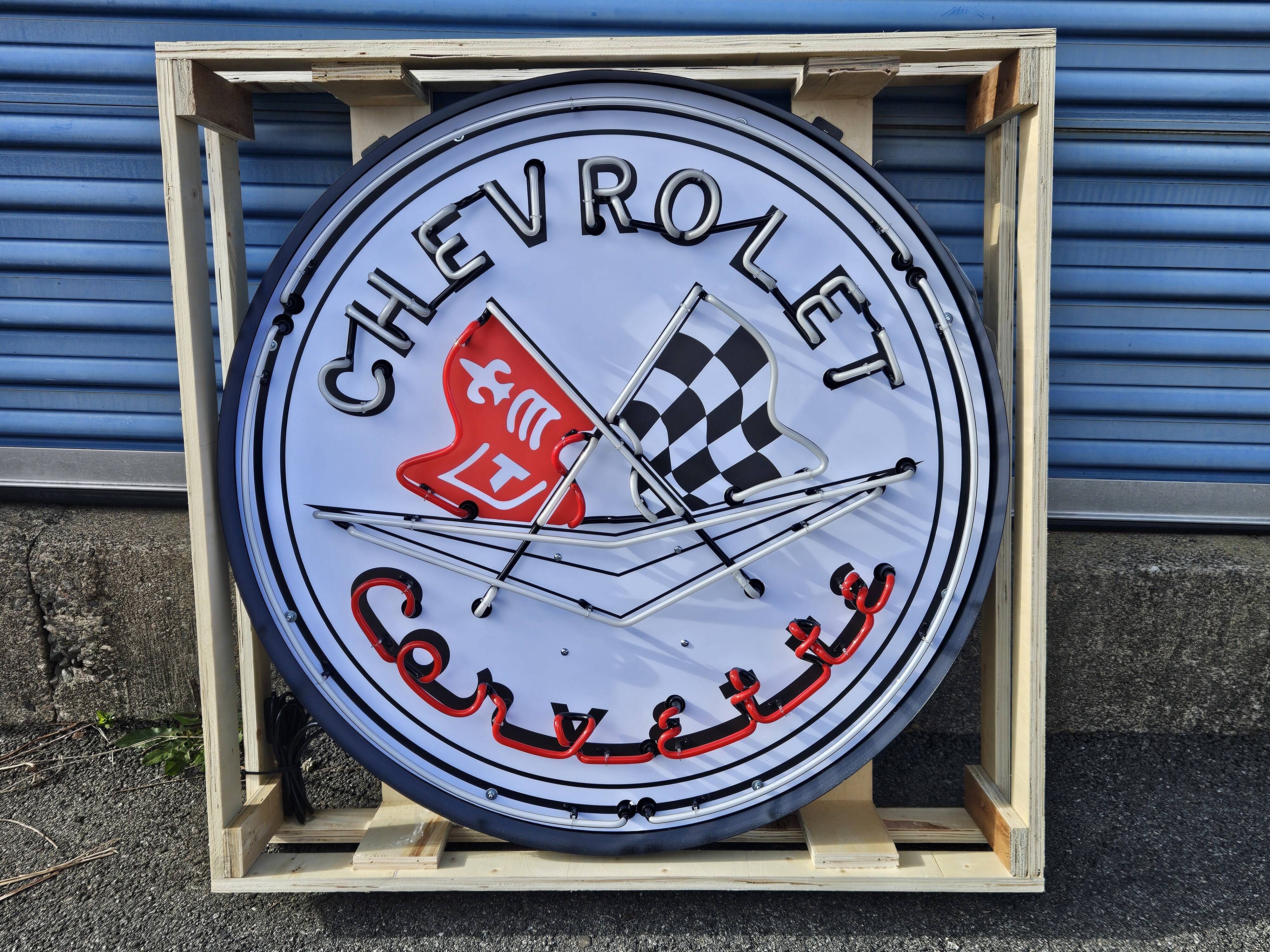 Sold - No-Reserve, Vintage-Look Chevrolet Corvette Neon Sign - Hemmings.com