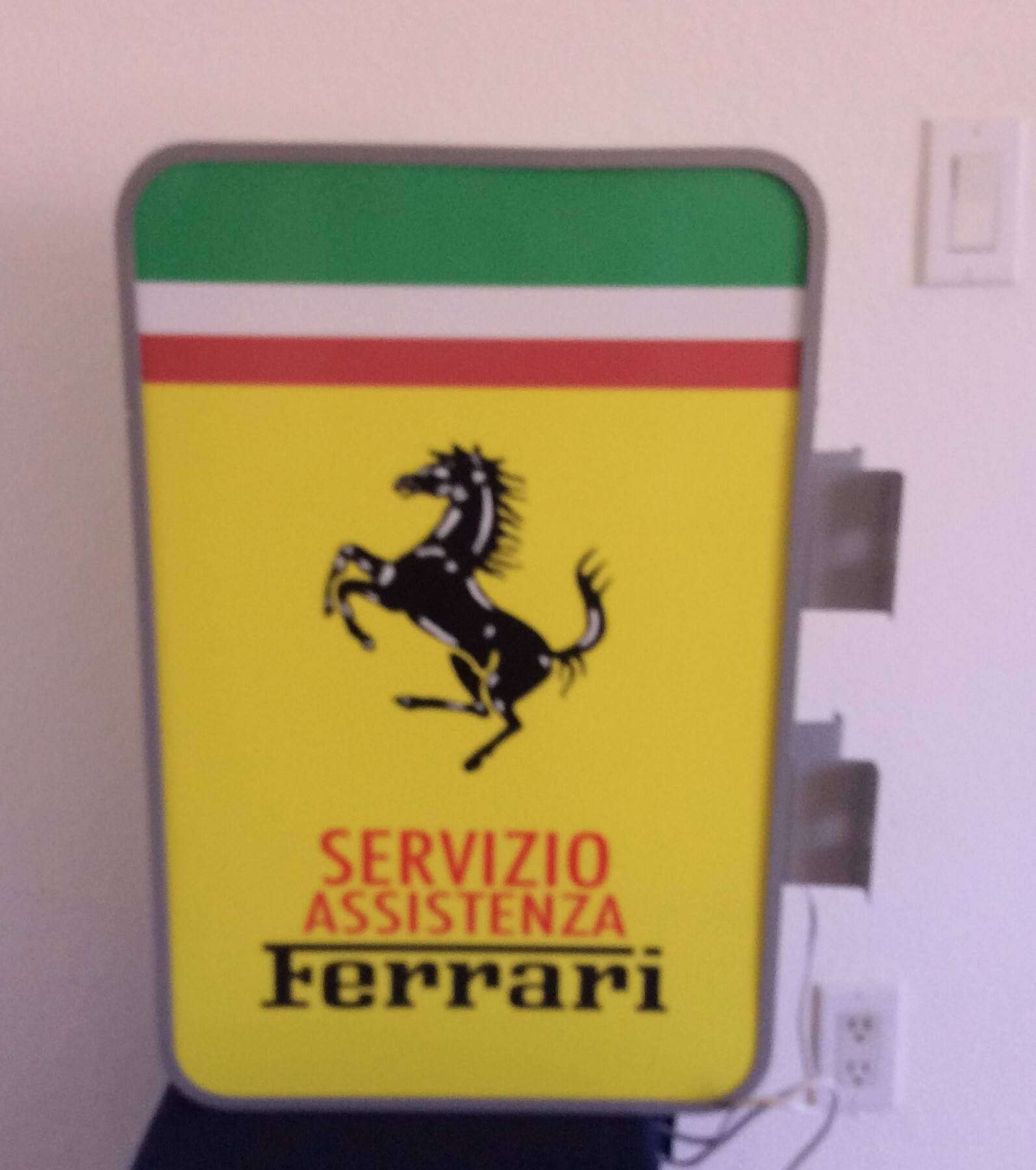 Sold - No-Reserve Double-Sided 1960 Ferrari Service LED Sign | Hemmings