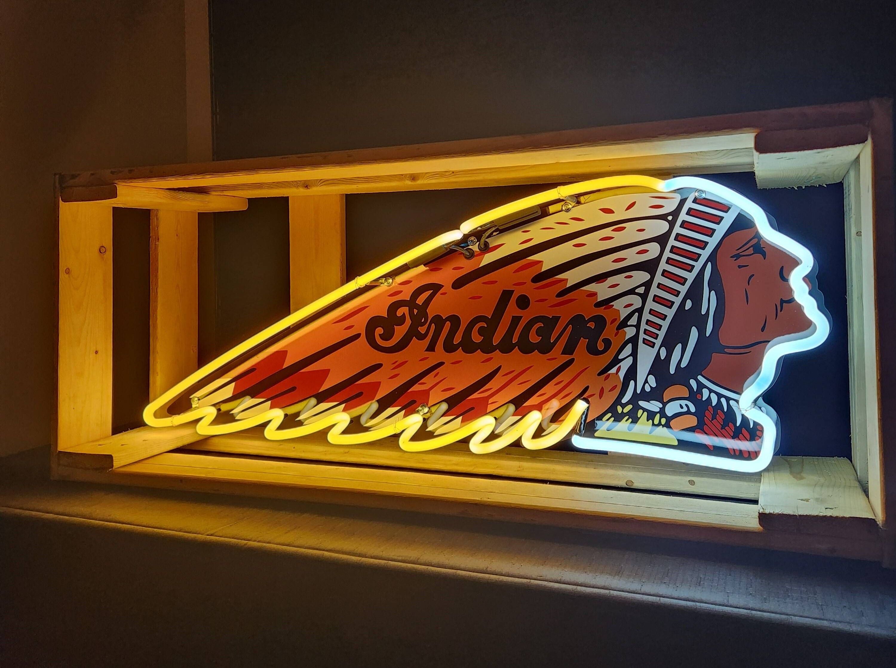 Indian Motorcycle Neon Sign - Hemmings.com