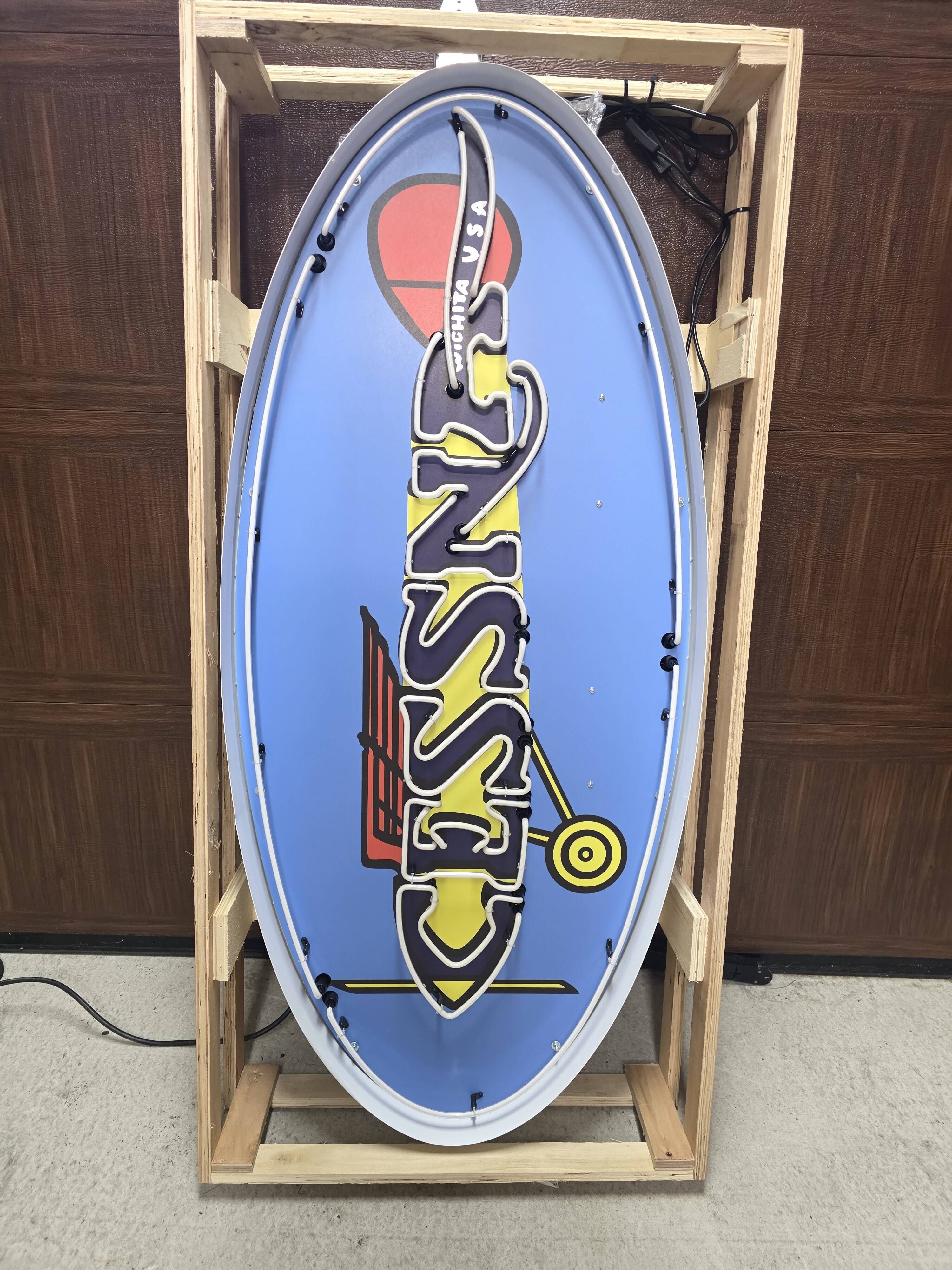 Sold - No-Reserve Vintage-Look Cessna Aircraft Neon Sign | Hemmings