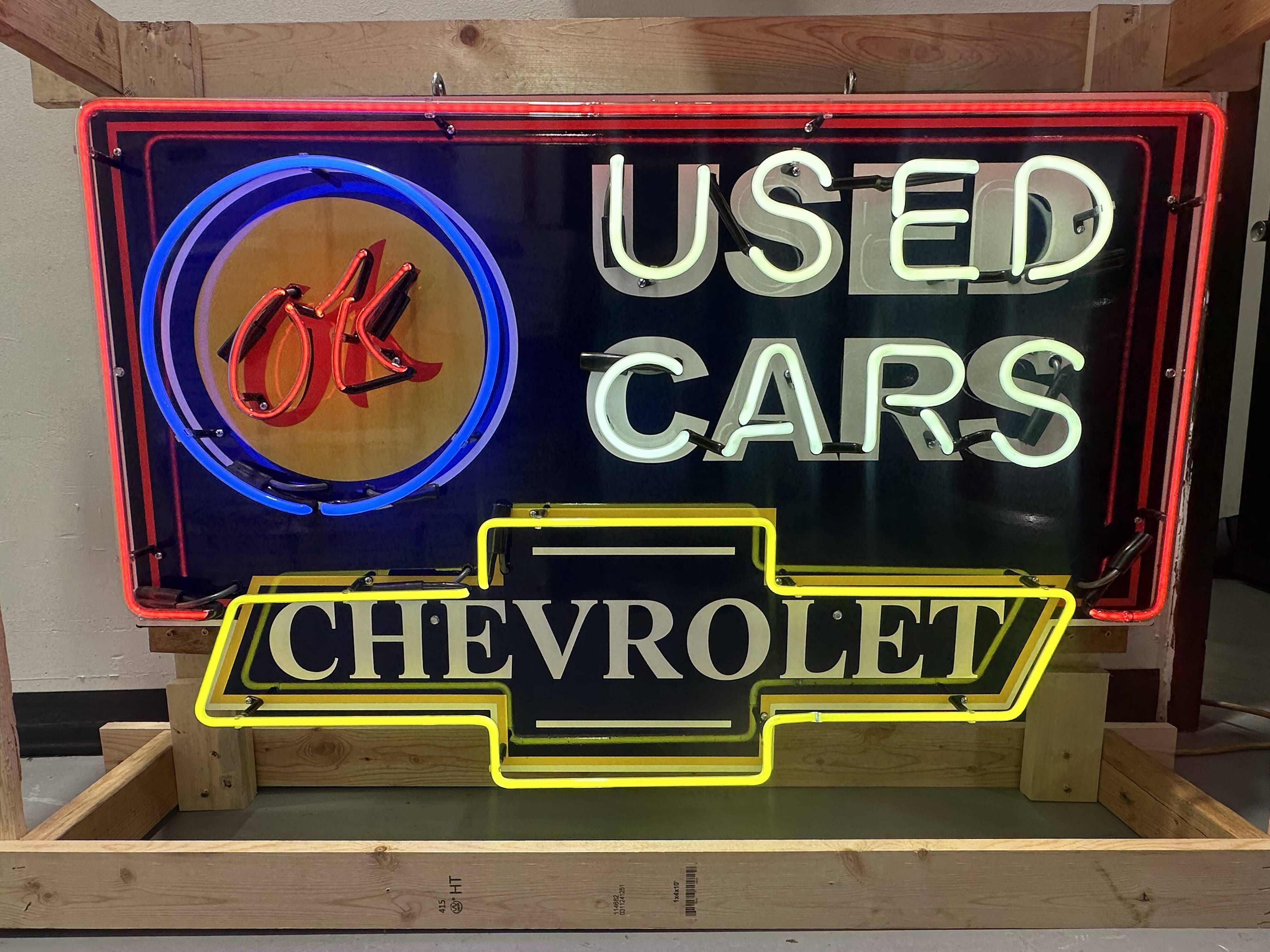 Chevrolet OK Used Cars Neon Sign - Hemmings.com