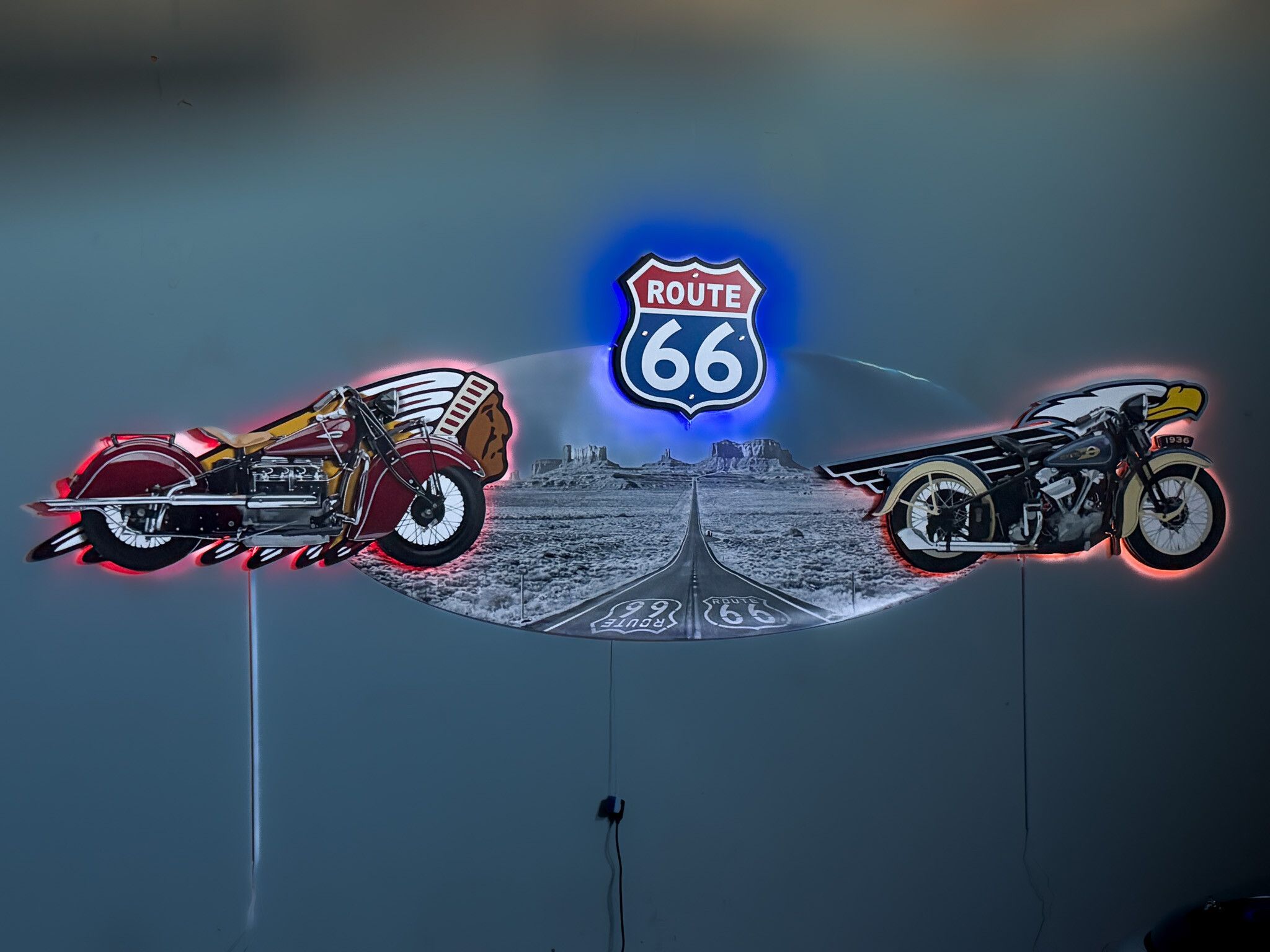 Harley-Davidson and Indian LED Wall Art | Hemmings