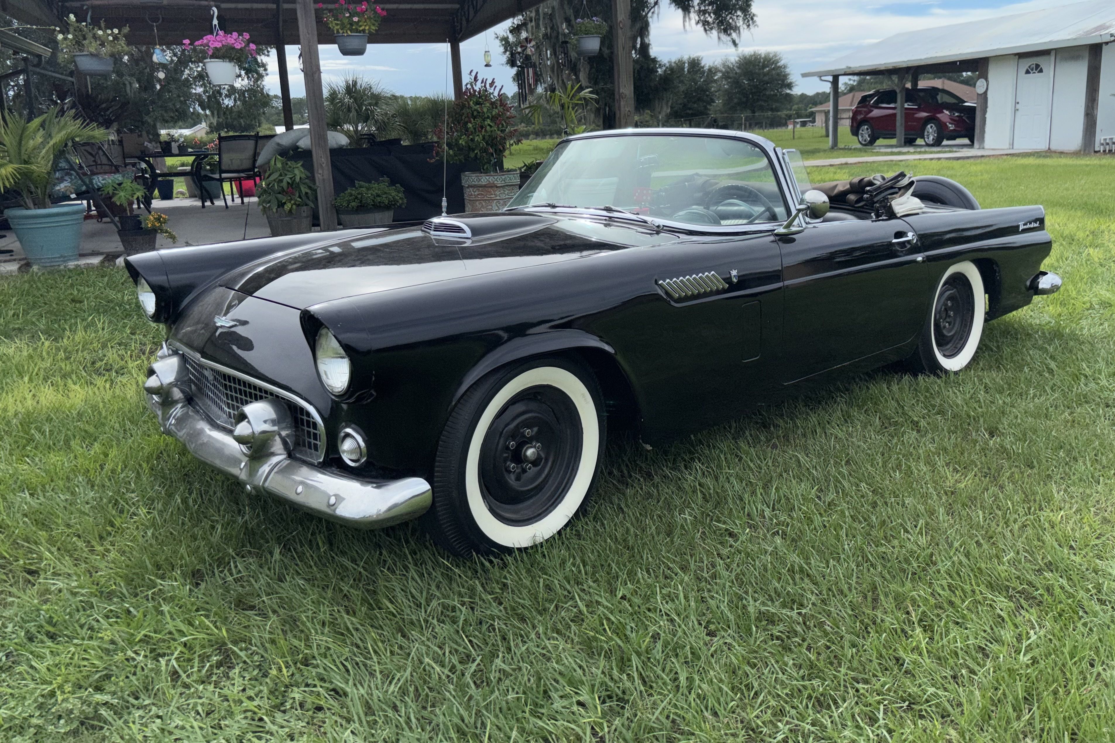 1956 Ford Thunderbird Convertible With Both Tops