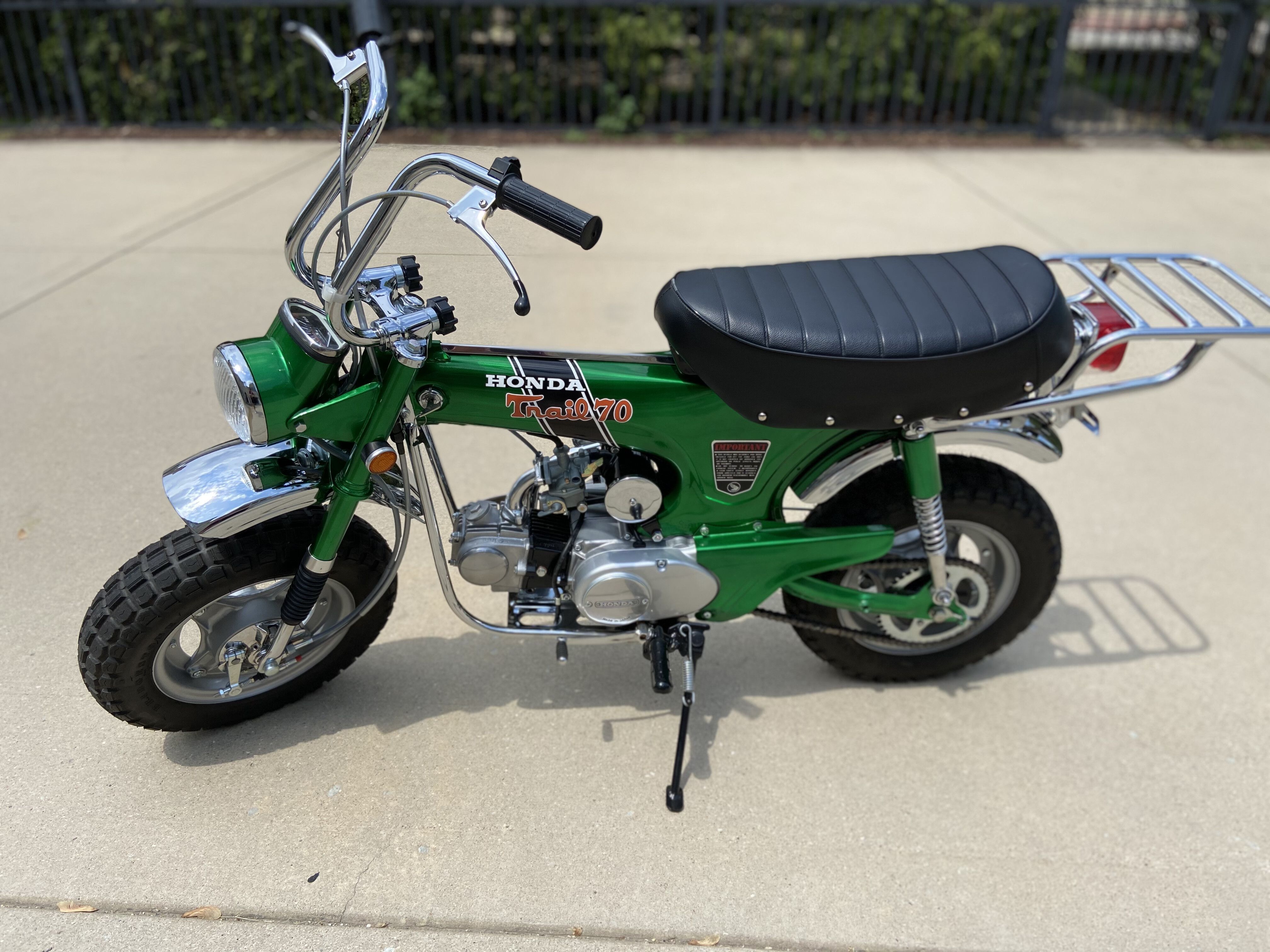 Sold - Restored Candy Emerald Green 1970 Honda CT70H Trail 70