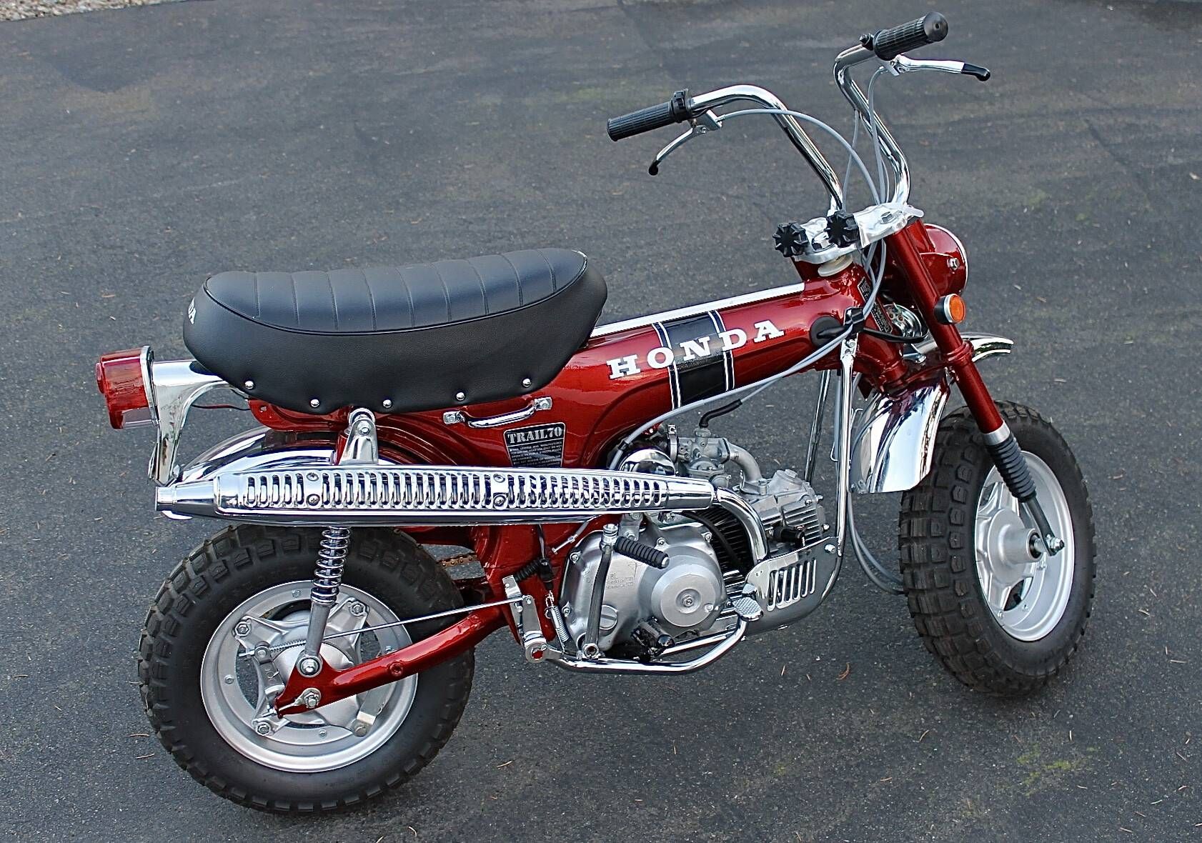 Sold - Restored 1970 Honda CT-70 Trail 70 in Candy Ruby Red | Hemmings